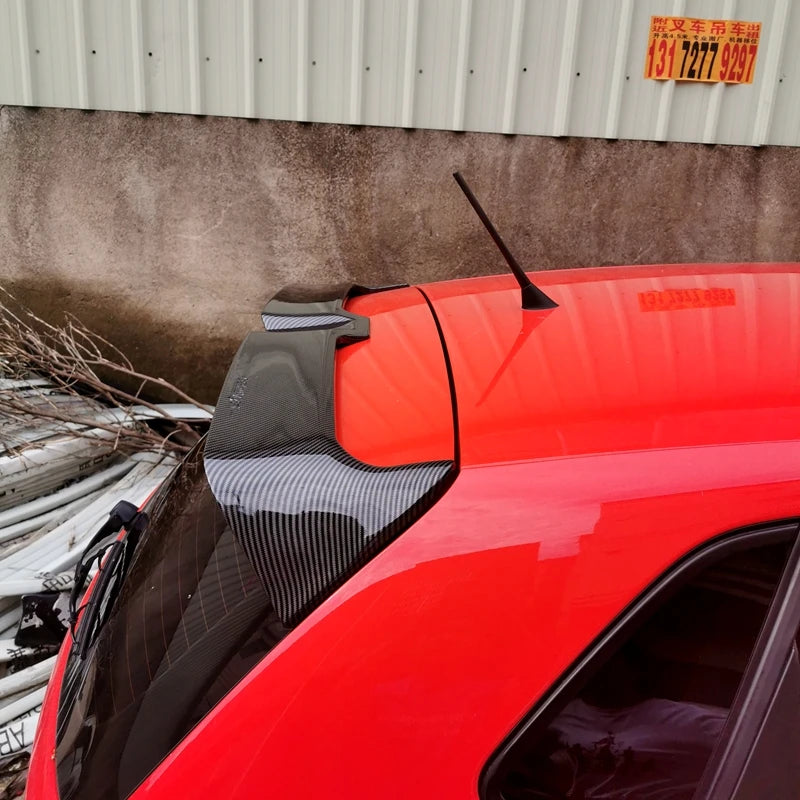 2012 To 2018 For VW Volkswagen POLO 6R Odinger Style Rear Roof Spoiler Wing Lip By ABS Gloss Black Cabrbon Look Body Kit Cover