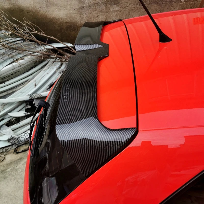 2012 To 2018 For VW Volkswagen POLO 6R Odinger Style Rear Roof Spoiler Wing Lip By ABS Gloss Black Cabrbon Look Body Kit Cover