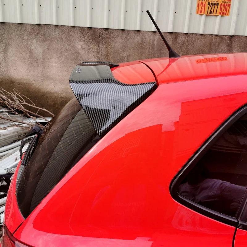 2012 To 2018 For VW Volkswagen POLO 6R Odinger Style Rear Roof Spoiler Wing Lip By ABS Gloss Black Cabrbon Look Body Kit Cover