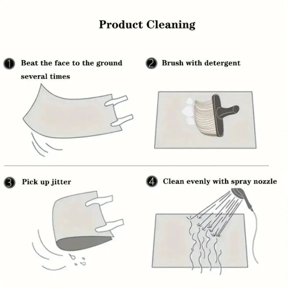 4Pcs Bohemian Car Floor Mats Anti-slip Heavy Duty Persian Carpet Car Decoration Dirty Resistant Car Floor Protector Rugs