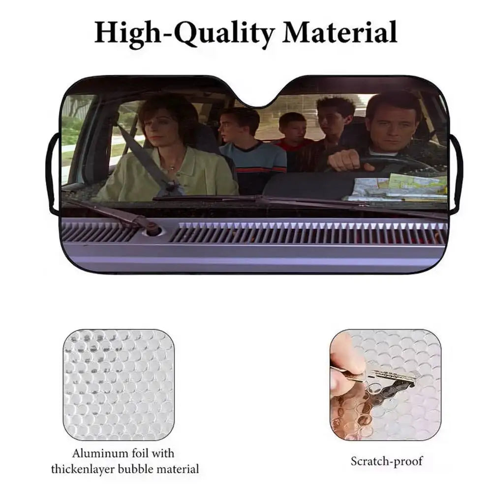 Funny Film M-malcolm in the middle drive Car SunShade Parasol Car Windshield Sun Shade UV Protection and Interior Cooler