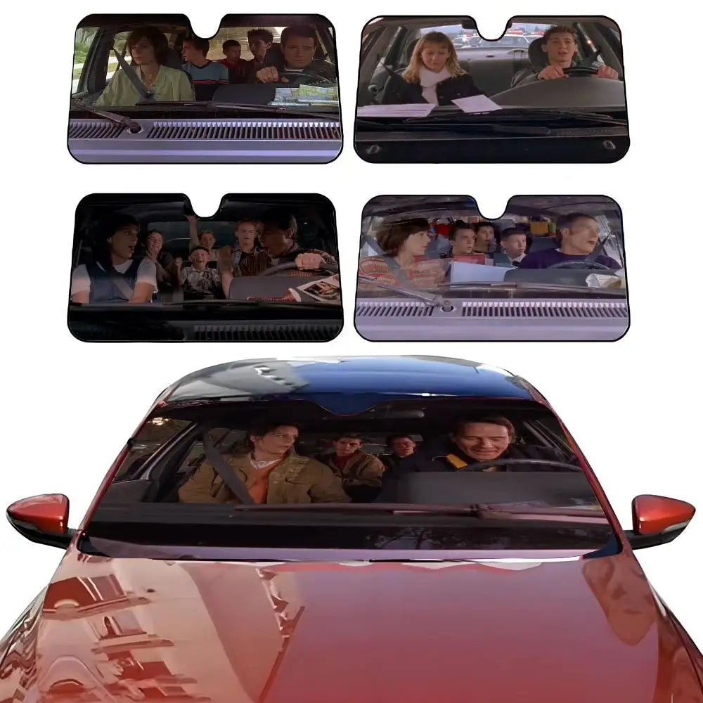 Funny Film M-malcolm in the middle drive Car SunShade Parasol Car Windshield Sun Shade UV Protection and Interior Cooler