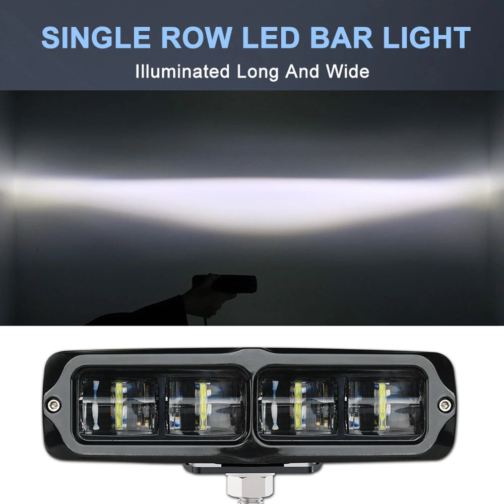6 inch 15cm 4x4 car lights Bar led work auxiliary Headlight Motorcycle Driving Running Fog Lamp led lights 6d 7D Work Light