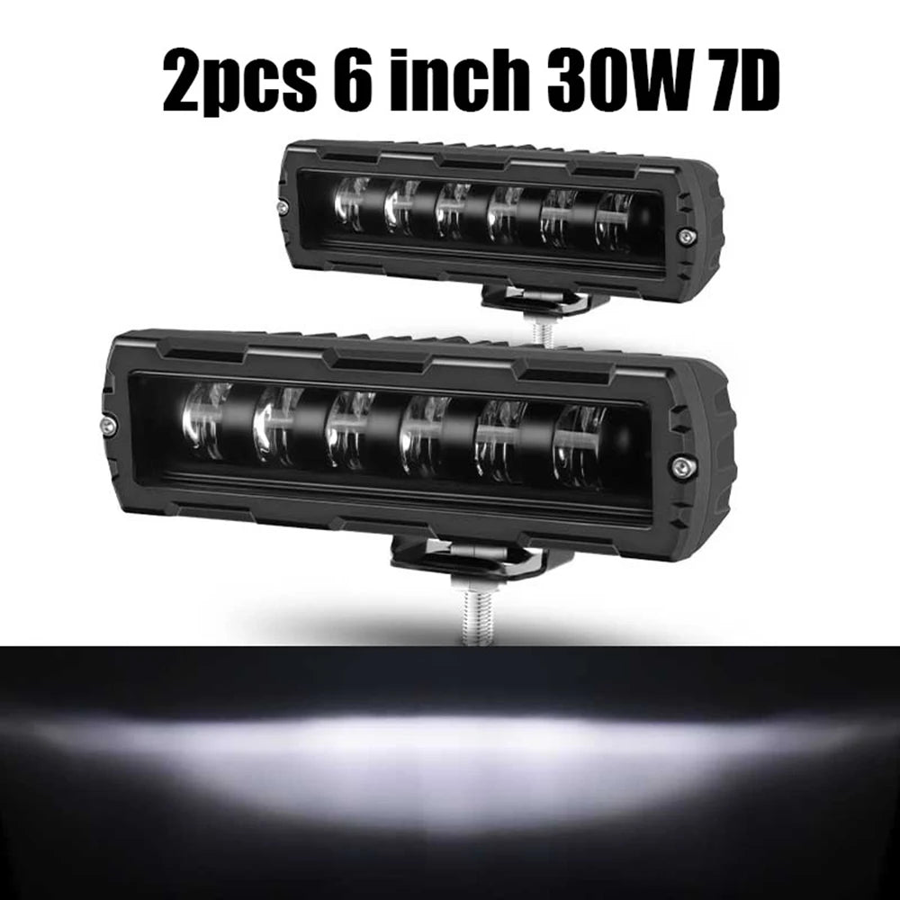 6 inch 15cm 4x4 car lights Bar led work auxiliary Headlight Motorcycle Driving Running Fog Lamp led lights 6d 7D Work Light