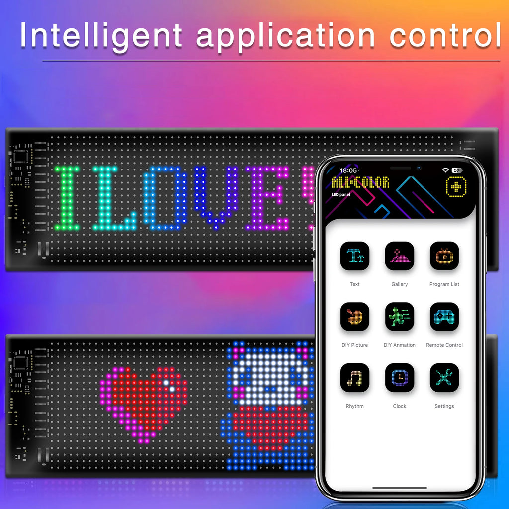 LED Devil Eye Car Lights Dynamic Flexible Programmable Custom Bluetooth Control LED Eyes Display Light For Car Decor