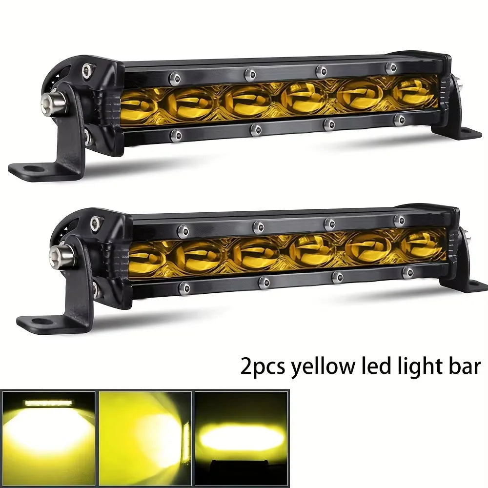 Super Bright LED Light Bar Offroad 8" 12V 24V Spotlight Barra LED Work Light for Lada Truck 4x4 SUV ATV Car Driving Fog Light