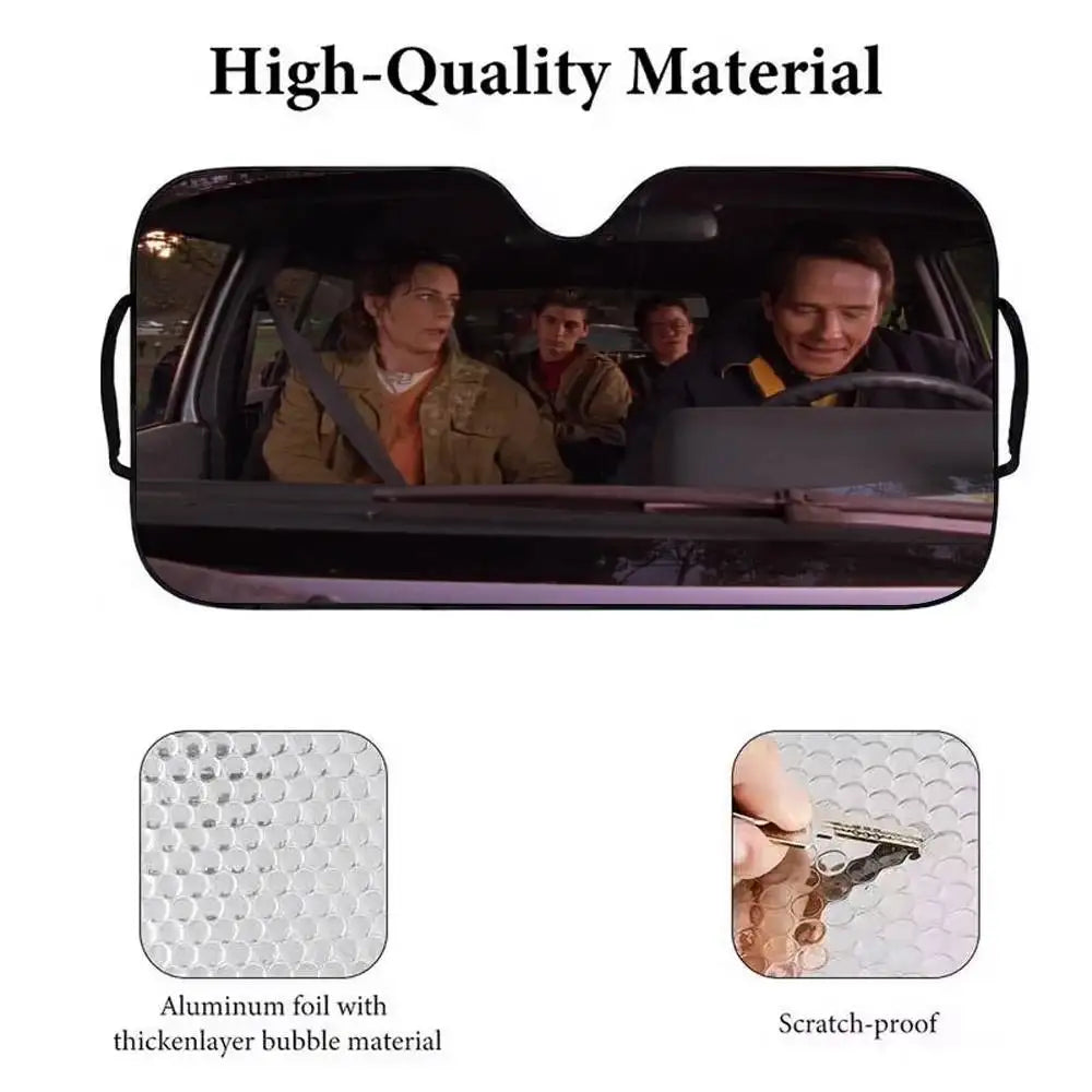 Funny Film M-malcolm in the middle drive Car SunShade Parasol Car Windshield Sun Shade UV Protection and Interior Cooler