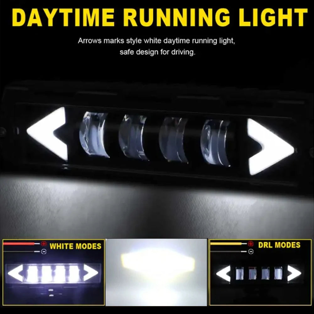 6 inch 15cm 4x4 car lights Bar led work auxiliary Headlight Motorcycle Driving Running Fog Lamp led lights 6d 7D Work Light