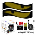 LED Devil Eye Car Lights Dynamic Flexible Programmable Custom Bluetooth Control LED Eyes Display Light For Car Decor