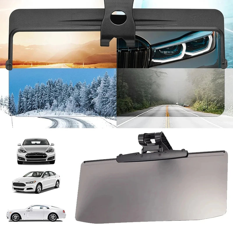 Car Sun Visor Sunshade Anti-Dazzle Anti-UV Rotatable Adjustable Sunvivor Clear Vision Safety Driving Car Accessories