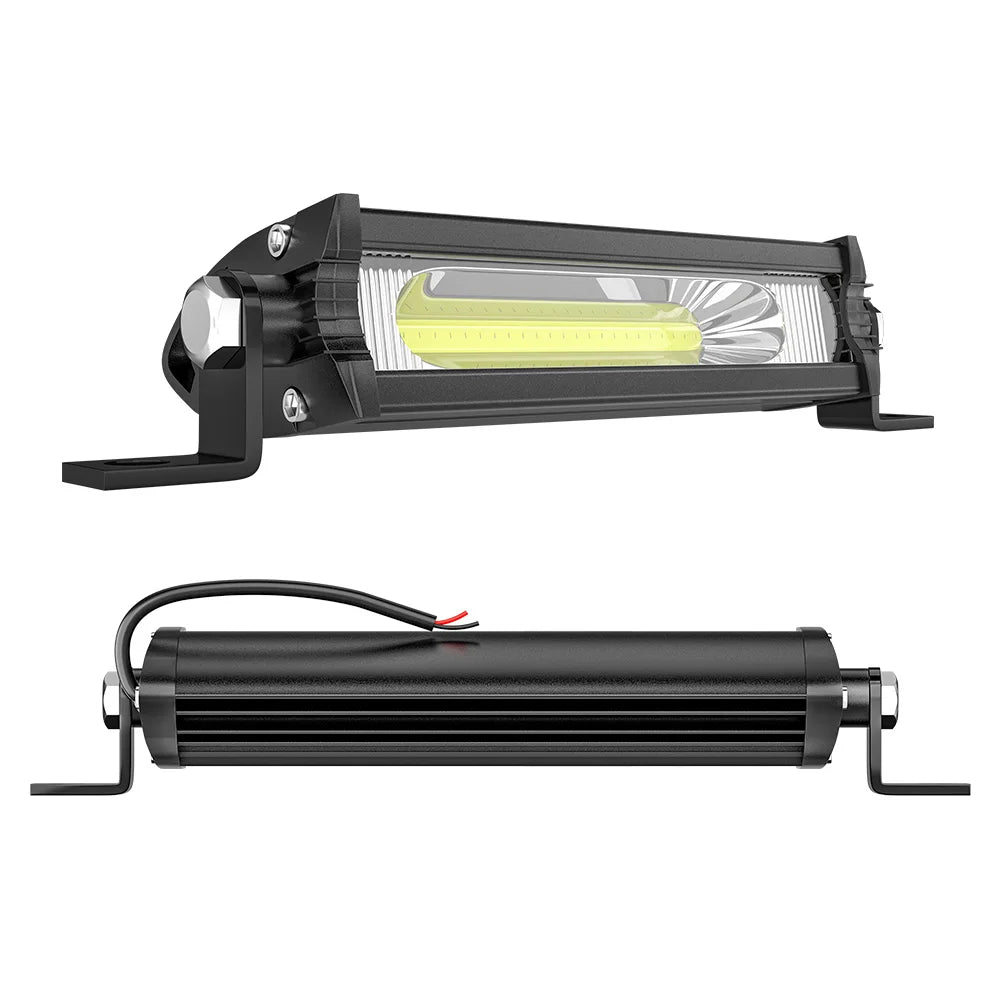 LED Car Work Light Bar COB Spotlight Offroad 12V 24V 6000K LED Headlight Off-road SUV Waterproof Engineering Headlamp Driving