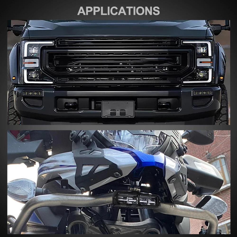 6 inch 15cm 4x4 car lights Bar led work auxiliary Headlight Motorcycle Driving Running Fog Lamp led lights 6d 7D Work Light