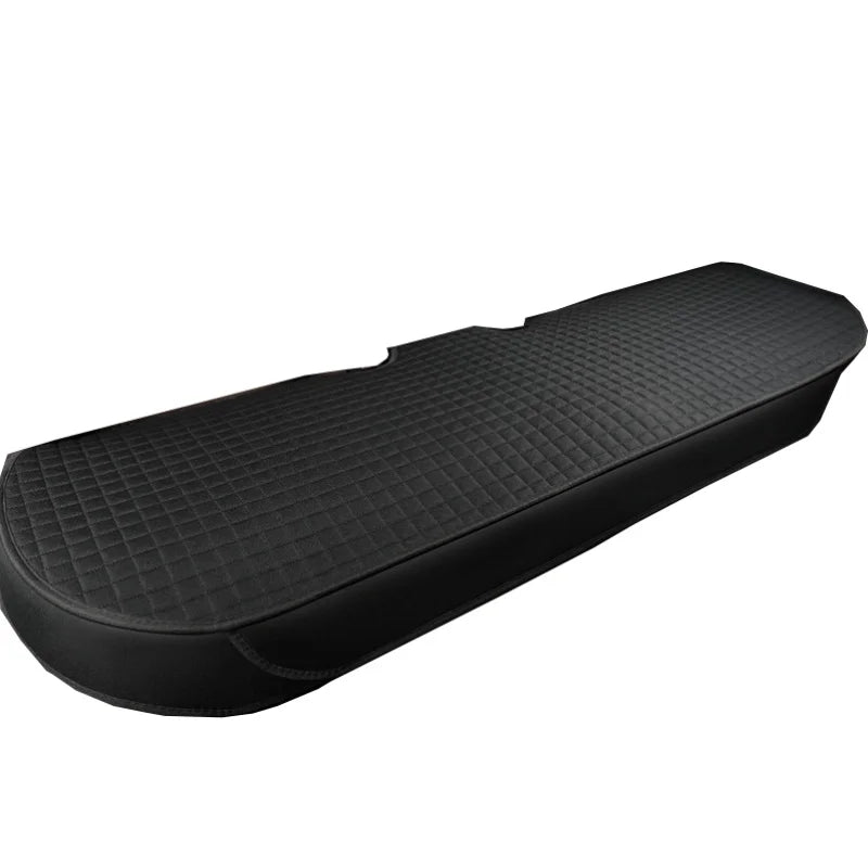 Car Seat Covers Universal Flax Front Rear Breathable Linen Cushion Anti Slip Auto Seat Protector Mat Pad Four Seasons