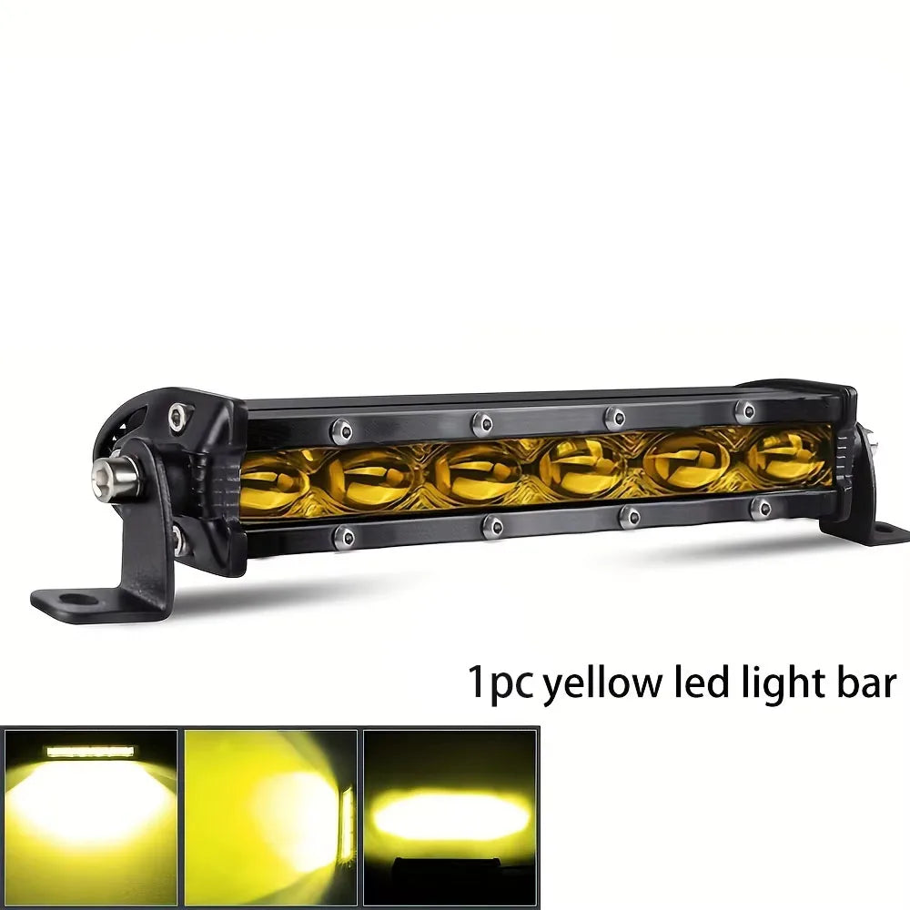 Super Bright LED Light Bar Offroad 8" 12V 24V Spotlight Barra LED Work Light for Lada Truck 4x4 SUV ATV Car Driving Fog Light