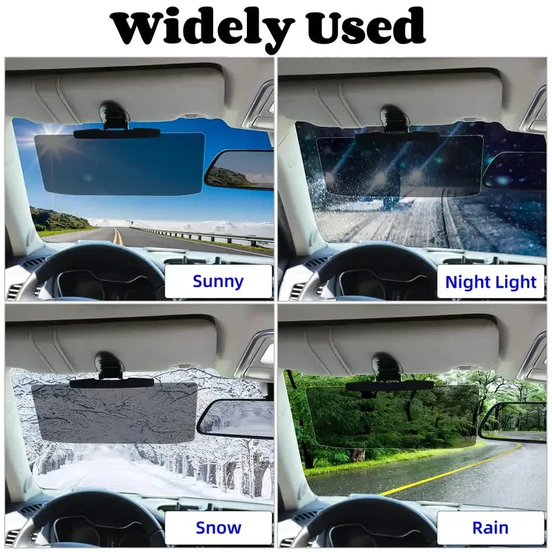 Car Sun Visor Sunshade Anti-Dazzle Anti-UV Rotatable Adjustable Sunvivor Clear Vision Safety Driving Car Accessories