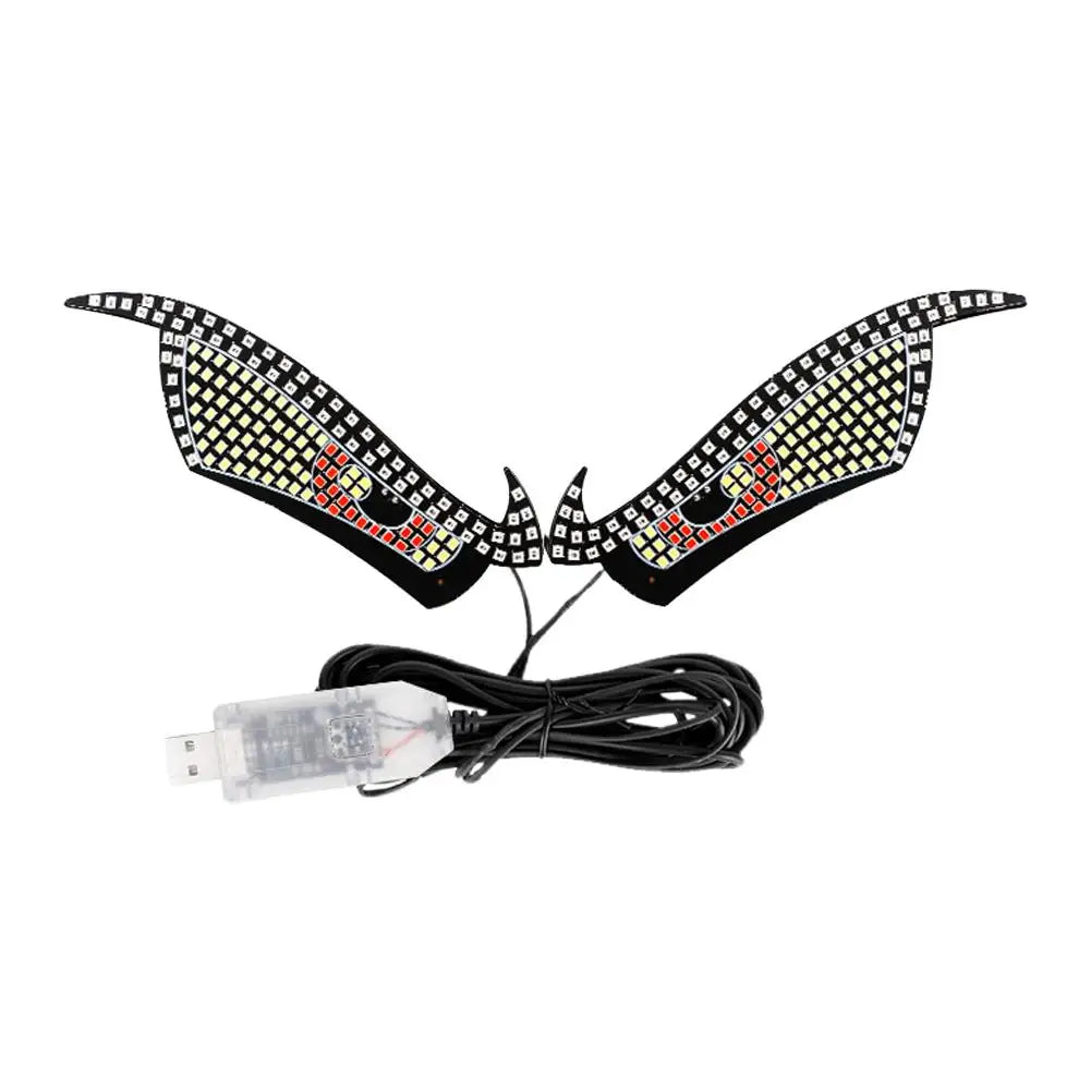 Car Led Decorative Light Modification Big Eye Light Personalized Decoration 11 Modes Usb Auto Parts Decoration