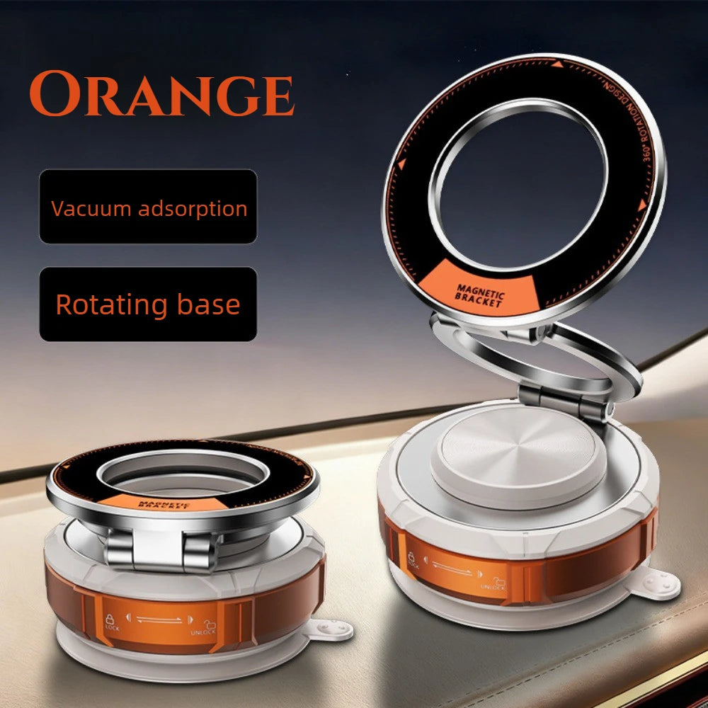 New Magnetic Vacuum Car Phone Holder Strong Suction Dashboard Mount Wireless Charging Hands Free for Navigation Auto Accessories