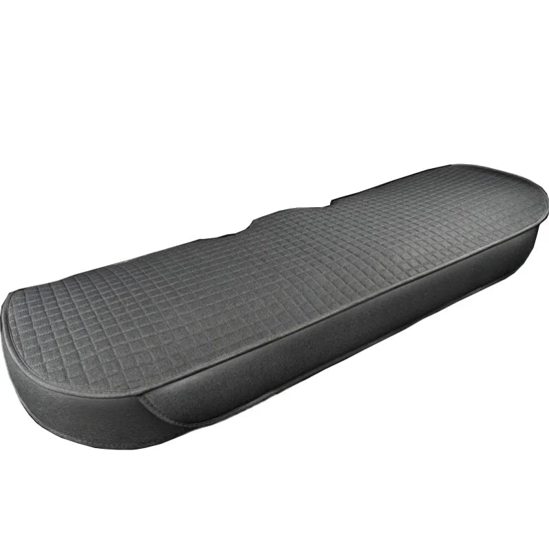 Car Seat Covers Universal Flax Front Rear Breathable Linen Cushion Anti Slip Auto Seat Protector Mat Pad Four Seasons